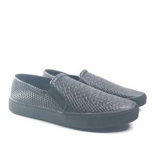 H by Halston Snake Embossed Leather Slip-On Sneakers - Style: Susan (Size 7)